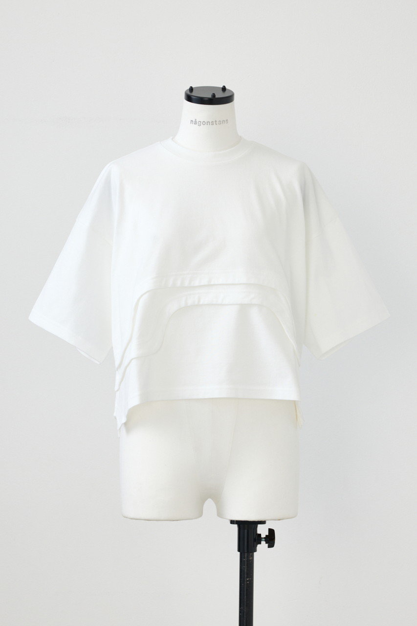 nagonstans コーマ天竺 レイヤーヘムT/SH/Tシャツ (Salt, M) ナゴンスタンス ELLE SHOP nagonstans コーマ天竺 レイヤーヘムT/SH/Tシャツ (Salt, M) ナゴンスタンス ELLE SHOP