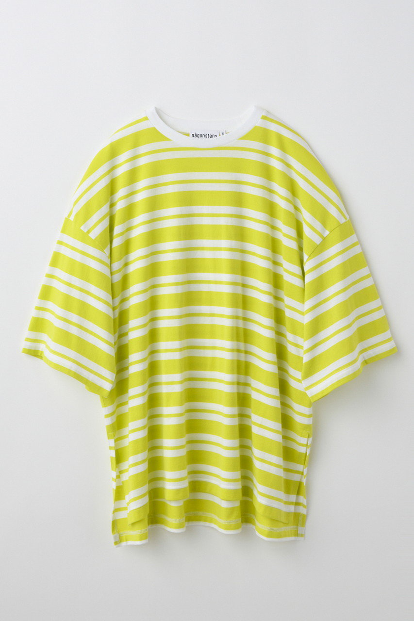 nagonstans Border T/SH Tシャツ (Lemon, M) ナゴンスタンス ELLE SHOP nagonstans Border T/SH Tシャツ (Lemon, M) ナゴンスタンス ELLE SHOP