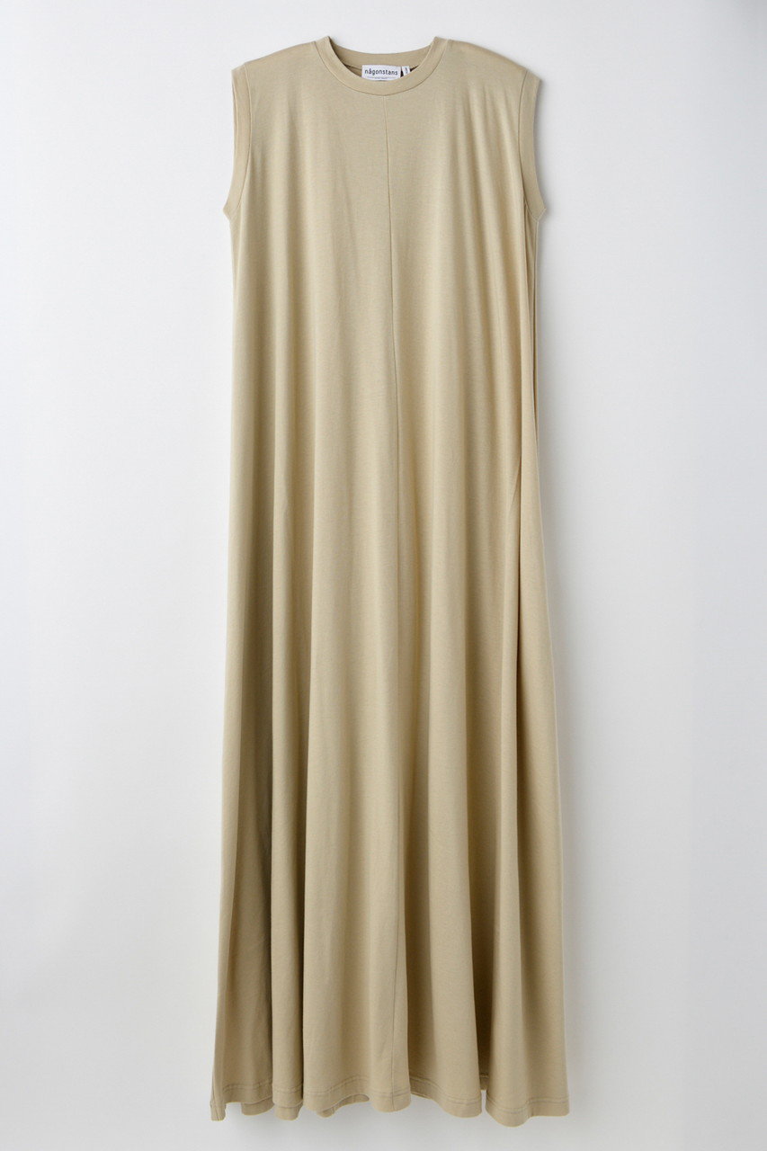 nagonstans Soft jersey ミニマムボリュームT/TDRSタンクトップドレス (Sand, S) ナゴンスタンス ELLE SHOP nagonstans Soft jersey ミニマムボリュームT/TDRSタンクトップドレス (Sand, S) ナゴンスタンス ELLE SHOP