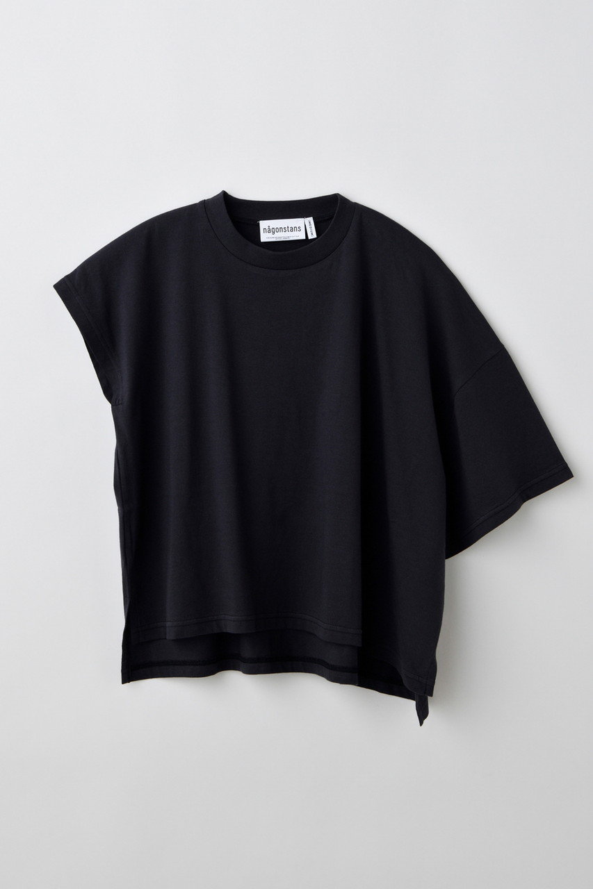 nagonstans ソフト天竺 アンバランスT/SH Tシャツ (Cement, M) ナゴンスタンス ELLE SHOP nagonstans ソフト天竺 アンバランスT/SH Tシャツ (Cement, M) ナゴンスタンス ELLE SHOP