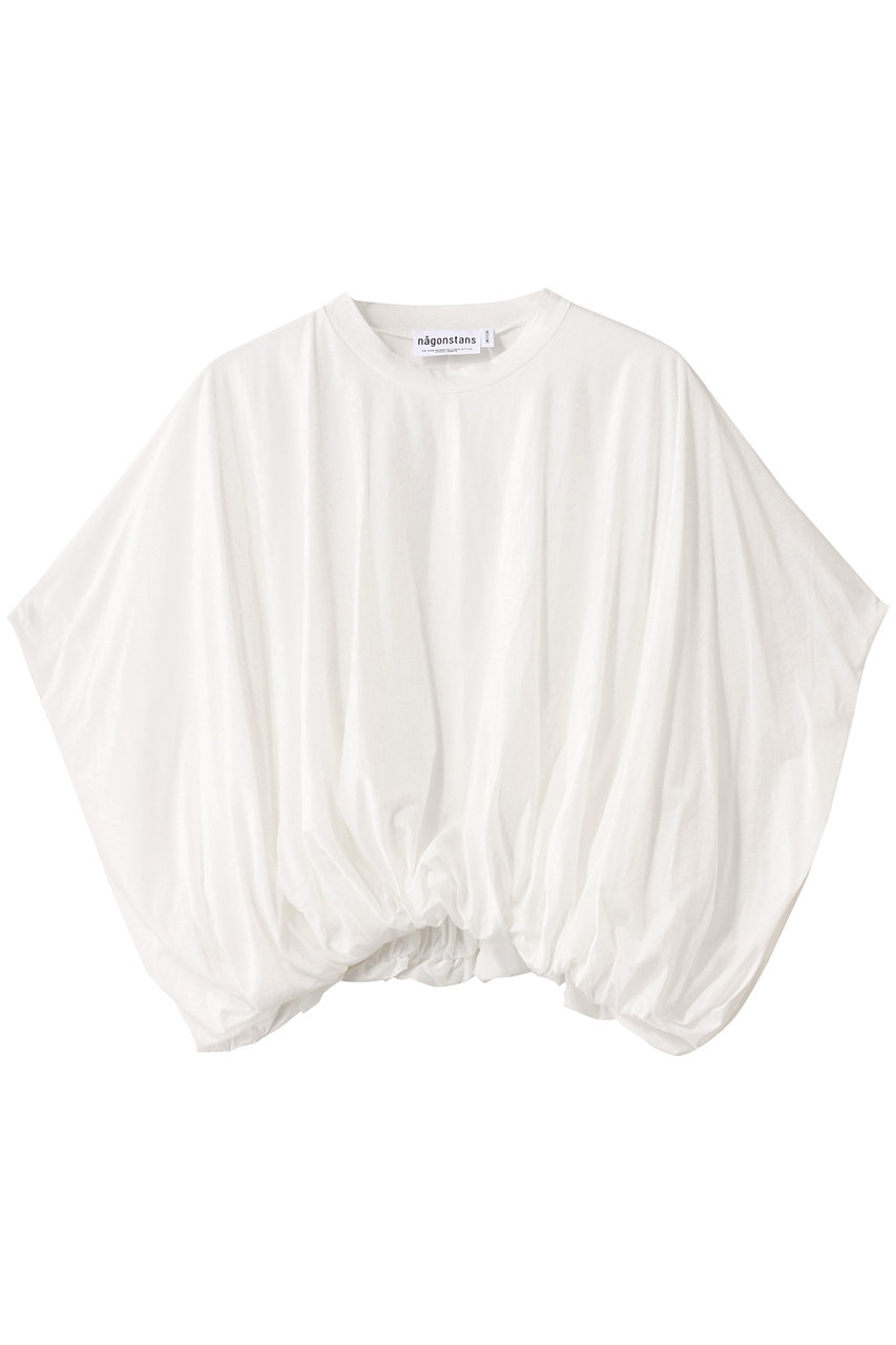 nagonstans Sheer Jersey バルーンクロップドT/SH Tシャツ (Salt, M) ナゴンスタンス ELLE SHOP nagonstans Sheer Jersey バルーンクロップドT/SH Tシャツ (Salt, M) ナゴンスタンス ELLE SHOP