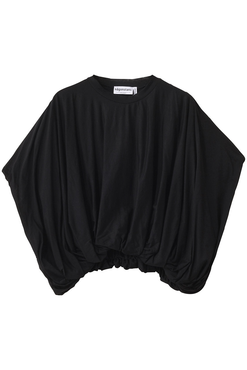 nagonstans Sheer Jersey バルーンクロップドT/SH Tシャツ (Black, M) ナゴンスタンス ELLE SHOP nagonstans Sheer Jersey バルーンクロップドT/SH Tシャツ (Black, M) ナゴンスタンス ELLE SHOP