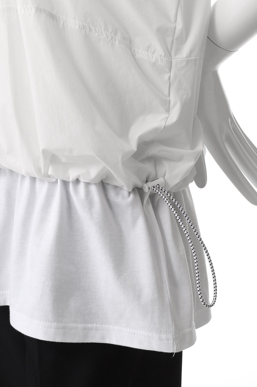 ナゴンスタンス　woven combination t-shirt woven combination t-shirt｜M｜Salt｜cut and sewn｜någonstans