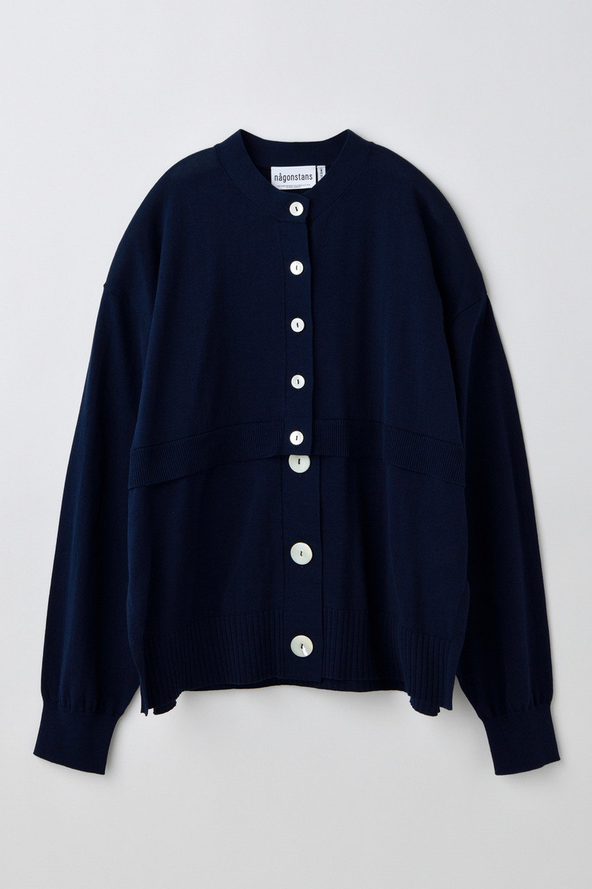 nagonstans crew neck cardigan/カーディガン (Space, M) ナゴンスタンス ELLE SHOP nagonstans crew neck cardigan/カーディガン (Space, M) ナゴンスタンス ELLE SHOP