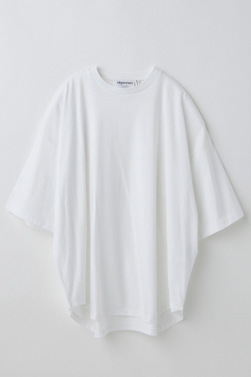nagonstans curve-hem t-shirt/Tシャツ (Salt, M) ナゴンスタンス ELLE SHOP nagonstans curve-hem t-shirt/Tシャツ (Salt, M) ナゴンスタンス ELLE SHOP