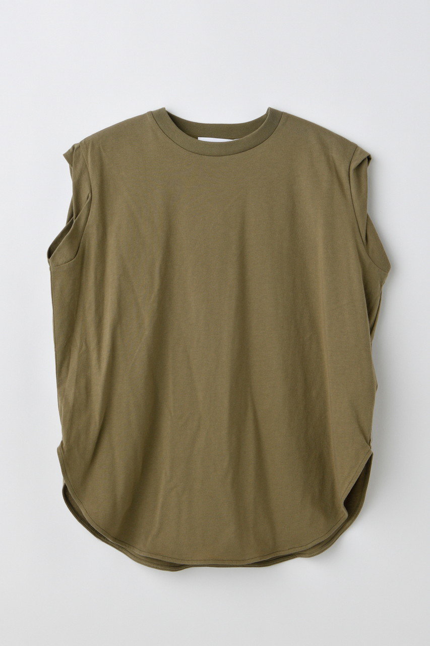 nagonstans round-hem tank top/タンクトップ (Sand, M) ナゴンスタンス ELLE SHOP nagonstans round-hem tank top/タンクトップ (Sand, M) ナゴンスタンス ELLE SHOP