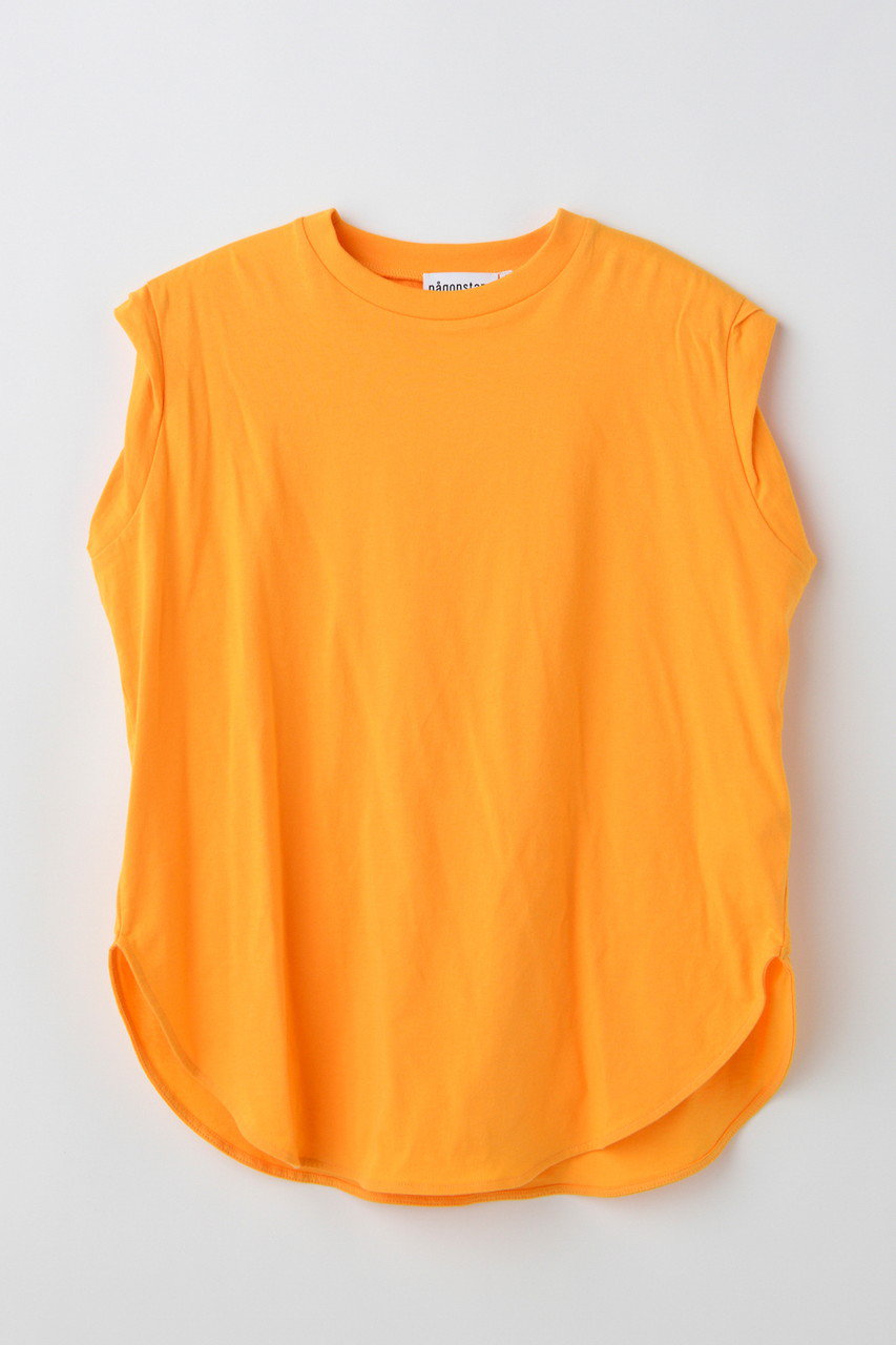 nagonstans round-hem tank top/タンクトップ (Orange, M) ナゴンスタンス ELLE SHOP nagonstans round-hem tank top/タンクトップ (Orange, M) ナゴンスタンス ELLE SHOP