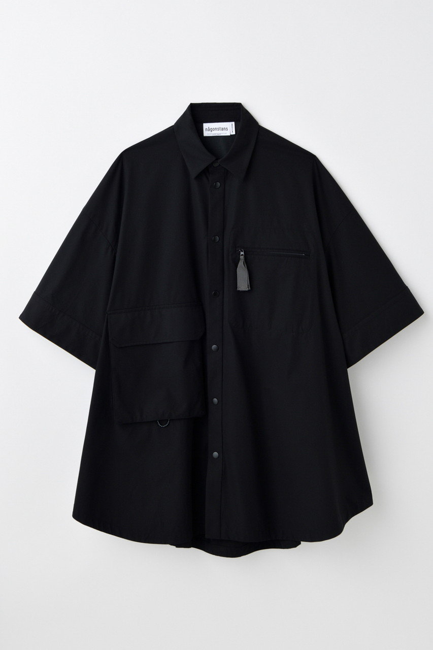 nagonstans teck shirt /シャツ (Black, M) ナゴンスタンス ELLE SHOP nagonstans teck shirt /シャツ (Black, M) ナゴンスタンス ELLE SHOP