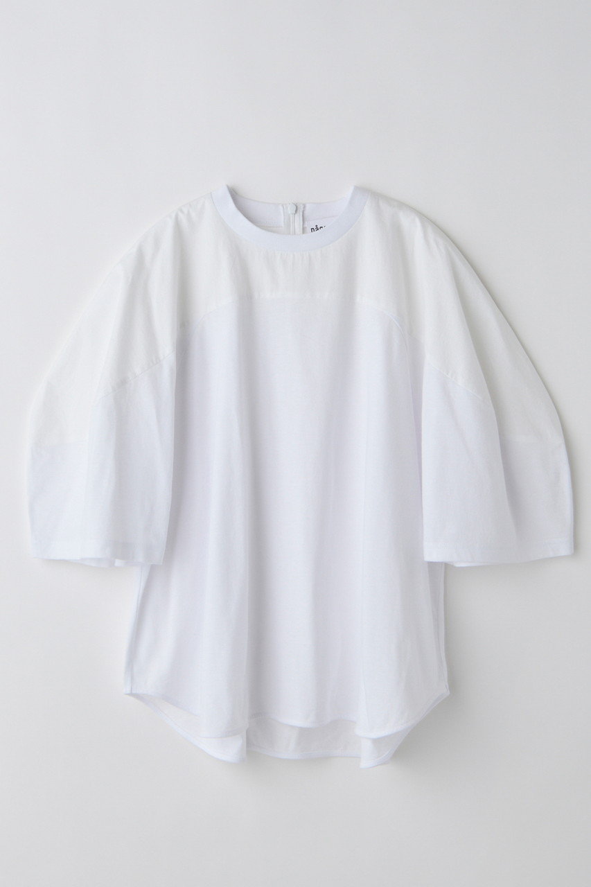 nagonstans half-sleeves t-shirt/Tシャツ (Salt, M) ナゴンスタンス ELLE SHOP nagonstans half-sleeves t-shirt/Tシャツ (Salt, M) ナゴンスタンス ELLE SHOP