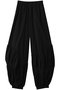 gathered pants/パンツ ナゴンスタンス/nagonstans Black