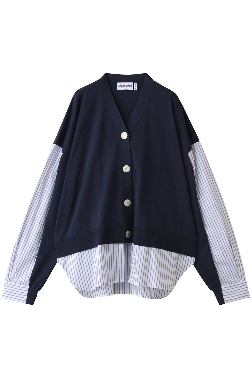nagonstans shirt combination cardigan/カーディガン (Space, M) ナゴンスタンス ELLE SHOP nagonstans shirt combination cardigan/カーディガン (Space, M) ナゴンスタンス ELLE SHOP