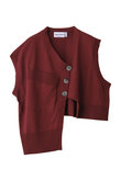 ナゴンスタンス　nagonstans ベスト nagonstans(ナゴンスタンス)｜asymmetry vest/Sky の通販｜ELLESHOP