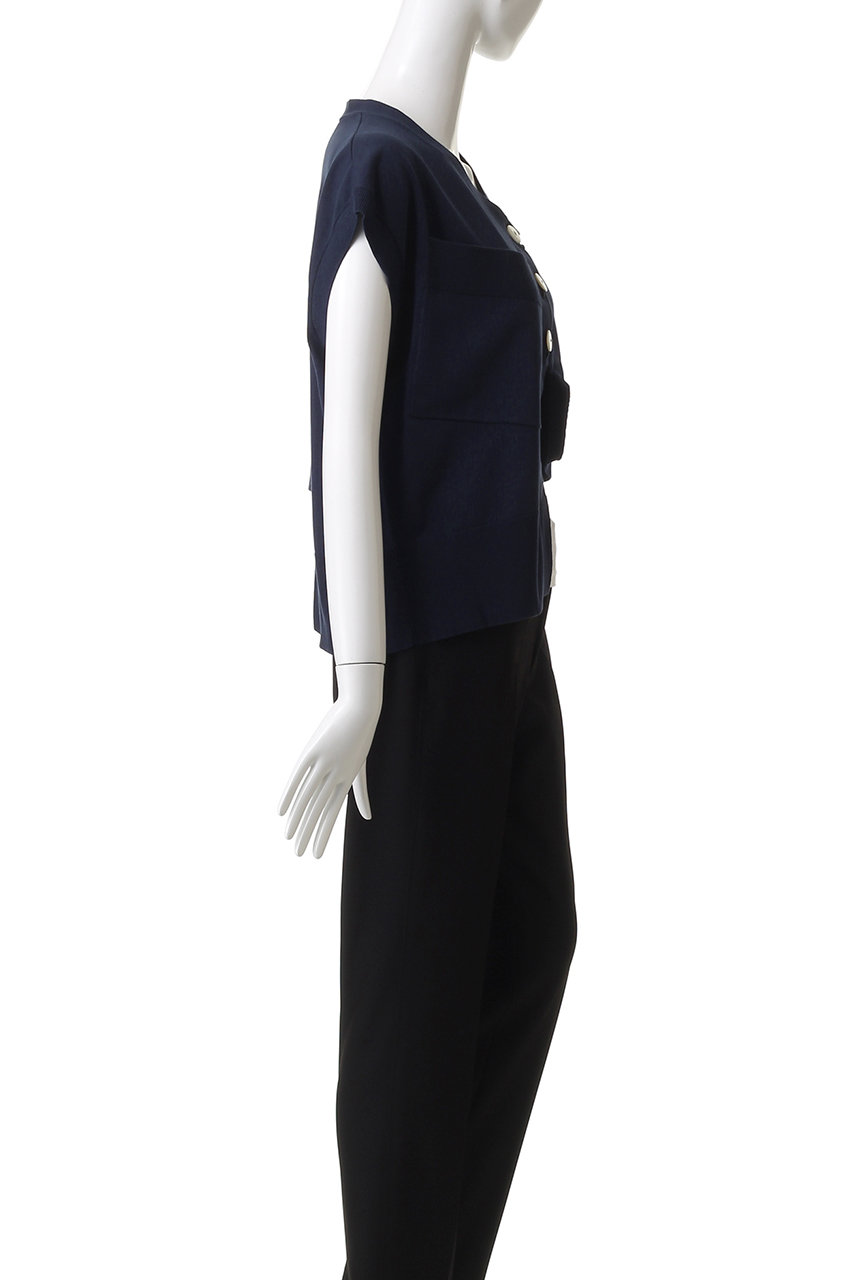 【美品】nagonstansソフトウォームクロス Pocket vest/ベスト nagonstans(ナゴンスタンス)｜asymmetry short vest/ベスト