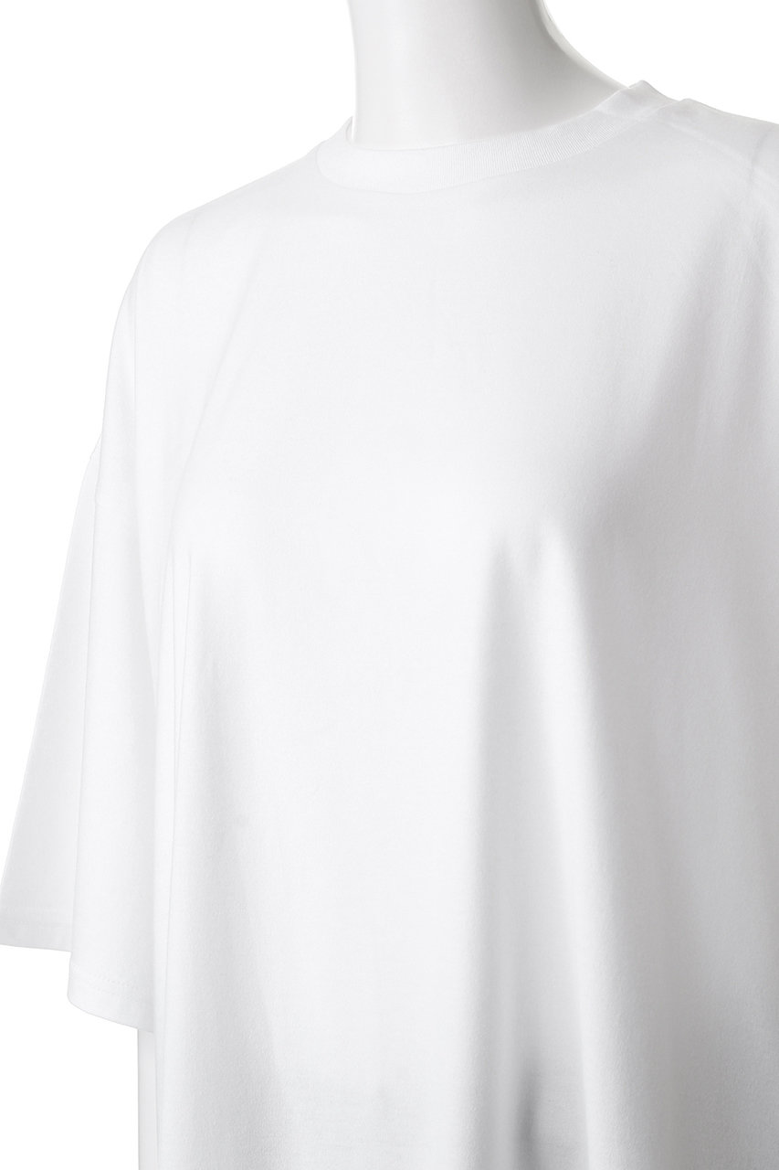 ナゴンスタンス　cut out t-shirt ライトイエロー スポーティーグラフィックTシャツ【ライトライトイエロー】