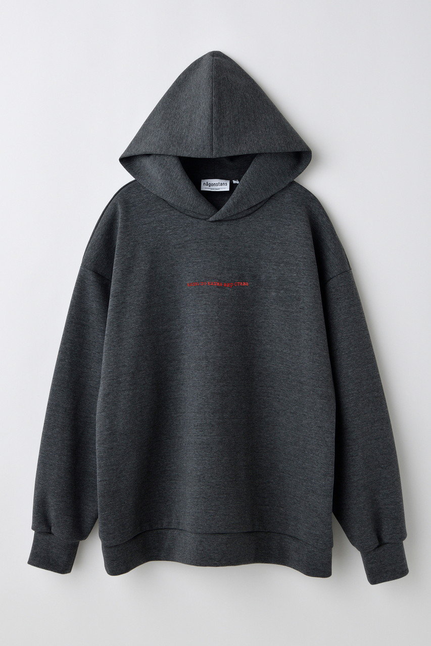 nagonstans embroidery hoodie/フーディ (Stone, M) ナゴンスタンス ELLE SHOP