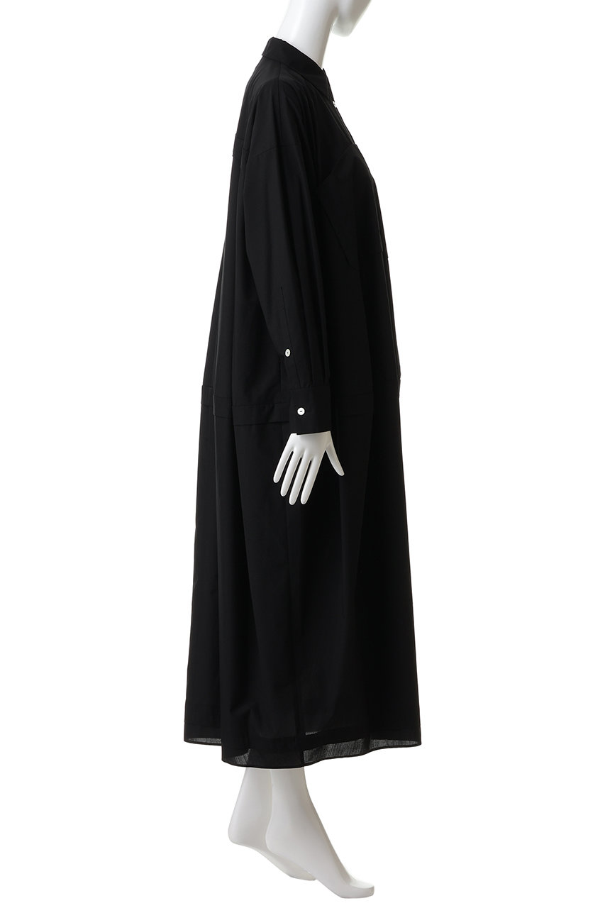 【nagonstans】コクーンドレス nagonstans(ナゴンスタンス)｜cocoon shirt dress ドレス/Black
