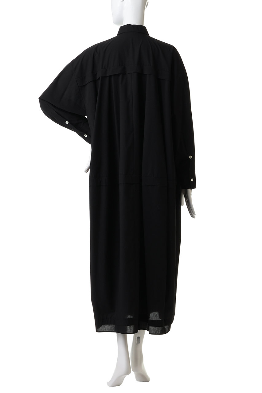 nagonstans(ナゴンスタンス)｜cocoon shirt dress ドレス/Black の通販