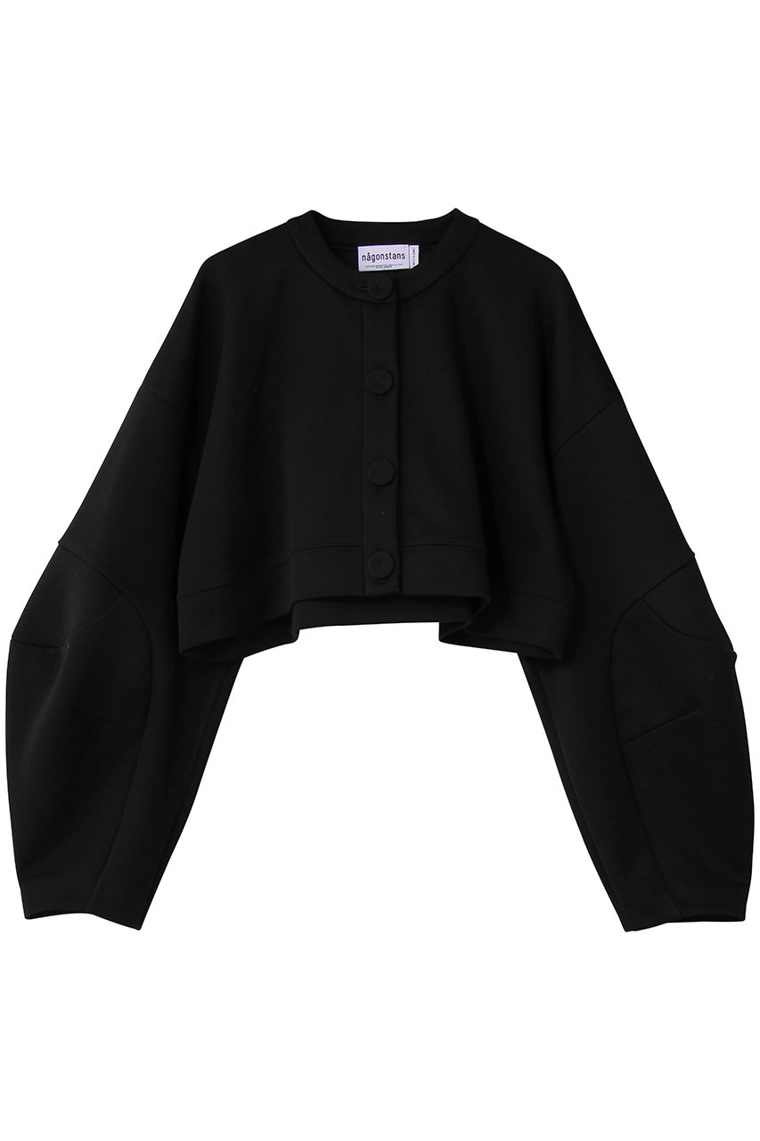 nagonstans cropped wide cardigan カーディガン (Black, M) ナゴンスタンス ELLE SHOP nagonstans cropped wide cardigan カーディガン (Black, M) ナゴンスタンス ELLE SHOP