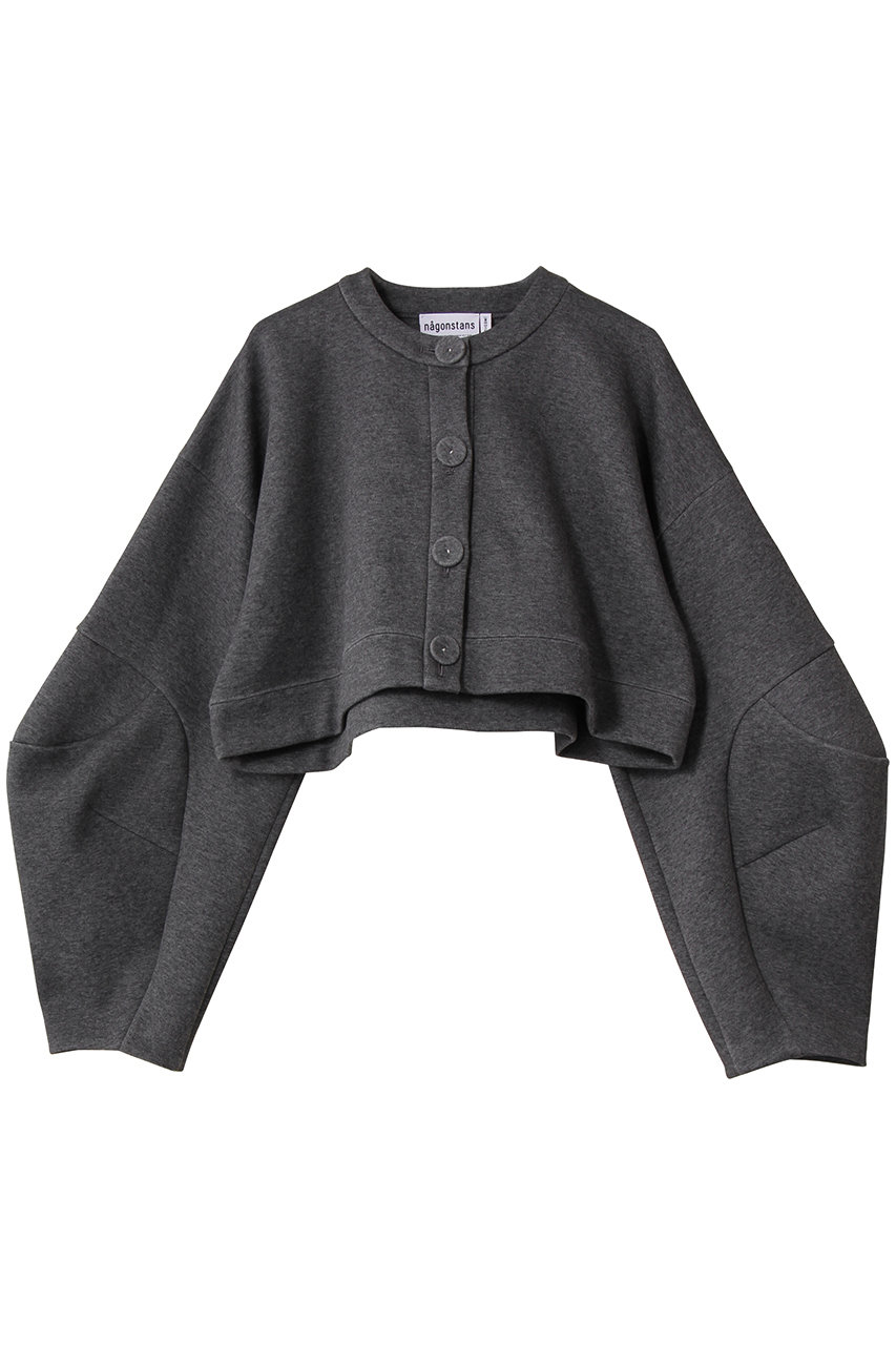 nagonstans cropped wide cardigan カーディガン (Stone, M) ナゴンスタンス ELLE SHOP nagonstans cropped wide cardigan カーディガン (Stone, M) ナゴンスタンス ELLE SHOP