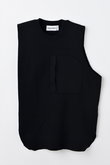 nagonstans peplam vest ベスト nagonstans(ナゴンスタンス)｜pocket vest ベスト/Black の通販
