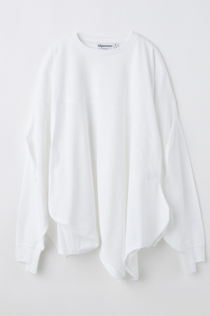 nagonstans curve long-sleeve Tシャツ (Salt, M) ナゴンスタンス ELLE SHOP nagonstans curve long-sleeve Tシャツ (Salt, M) ナゴンスタンス ELLE SHOP