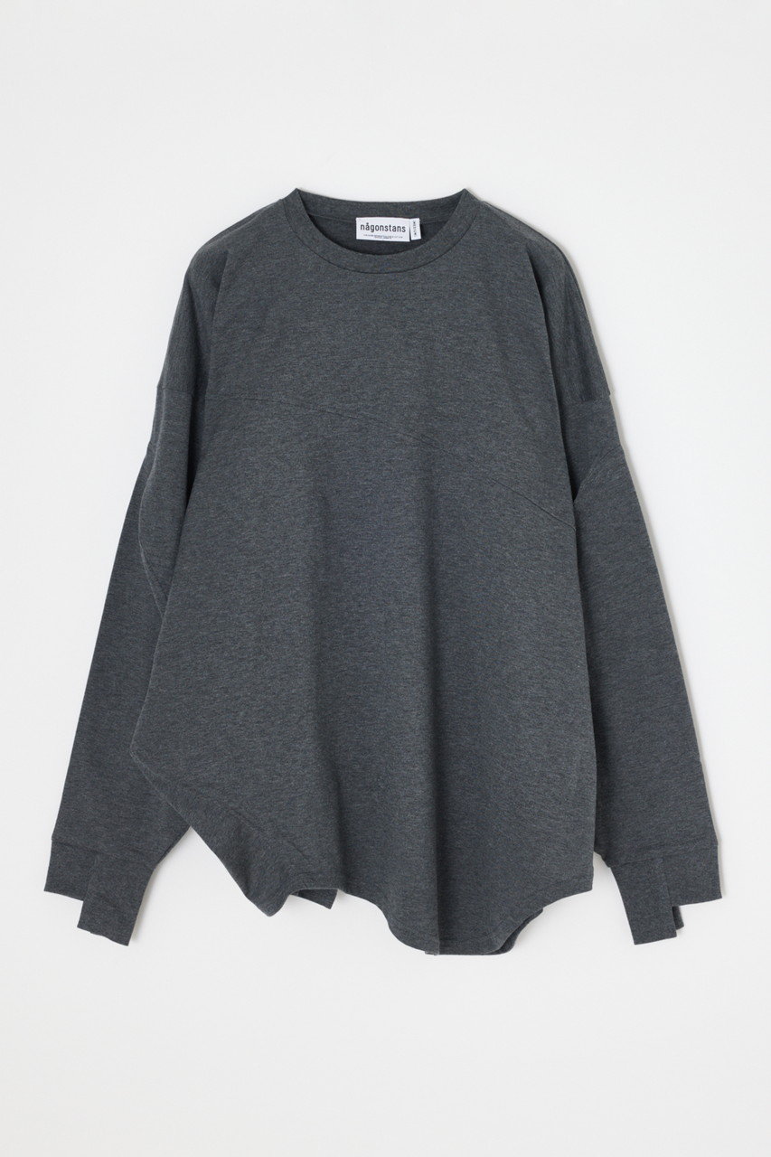 nagonstans curve long-sleeve Tシャツ (Stone, M) ナゴンスタンス ELLE SHOP nagonstans curve long-sleeve Tシャツ (Stone, M) ナゴンスタンス ELLE SHOP
