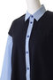 knit combination shirt/シャツ ナゴンスタンス/nagonstans