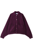 soutien-collar knit cardigan/カーディガン