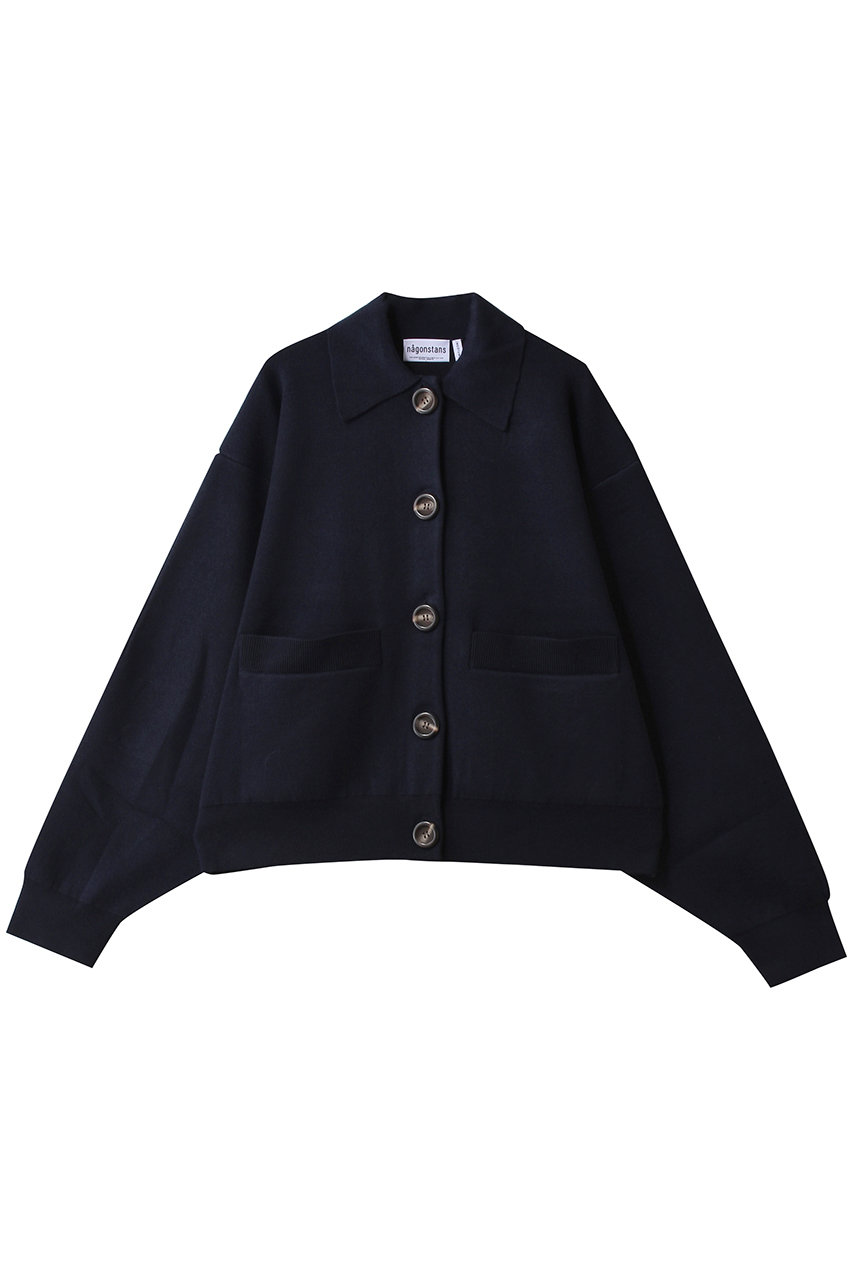 ナゴンスタンス/nagonstansのsoutien-collar knit cardigan/カーディガン(Space/470IA170-1391)