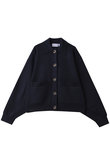 soutien-collar knit cardigan/カーディガン