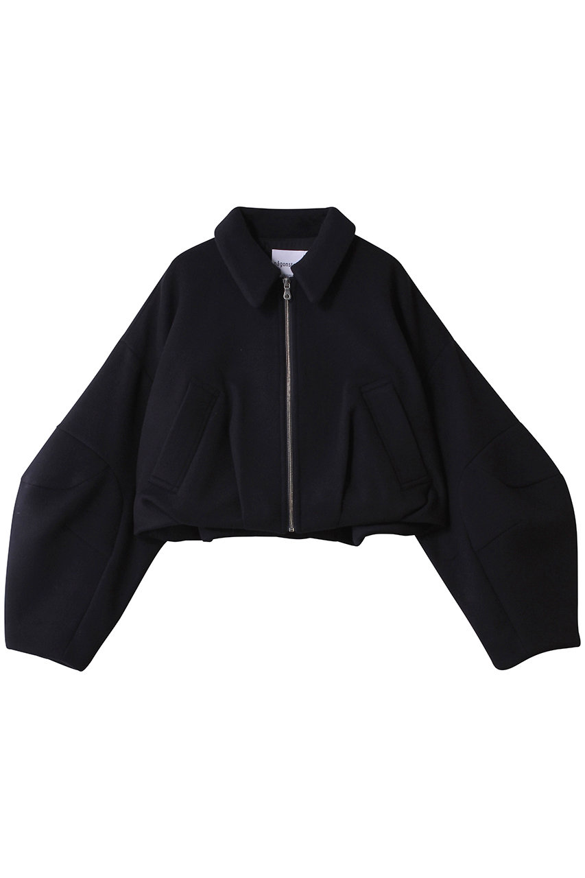 nagonstans round blouson/ブルゾン (Space, S) ナゴンスタンス ELLE SHOP