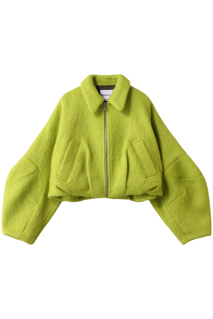 nagonstans round blouson/ブルゾン (Lime, M) ナゴンスタンス ELLE SHOP