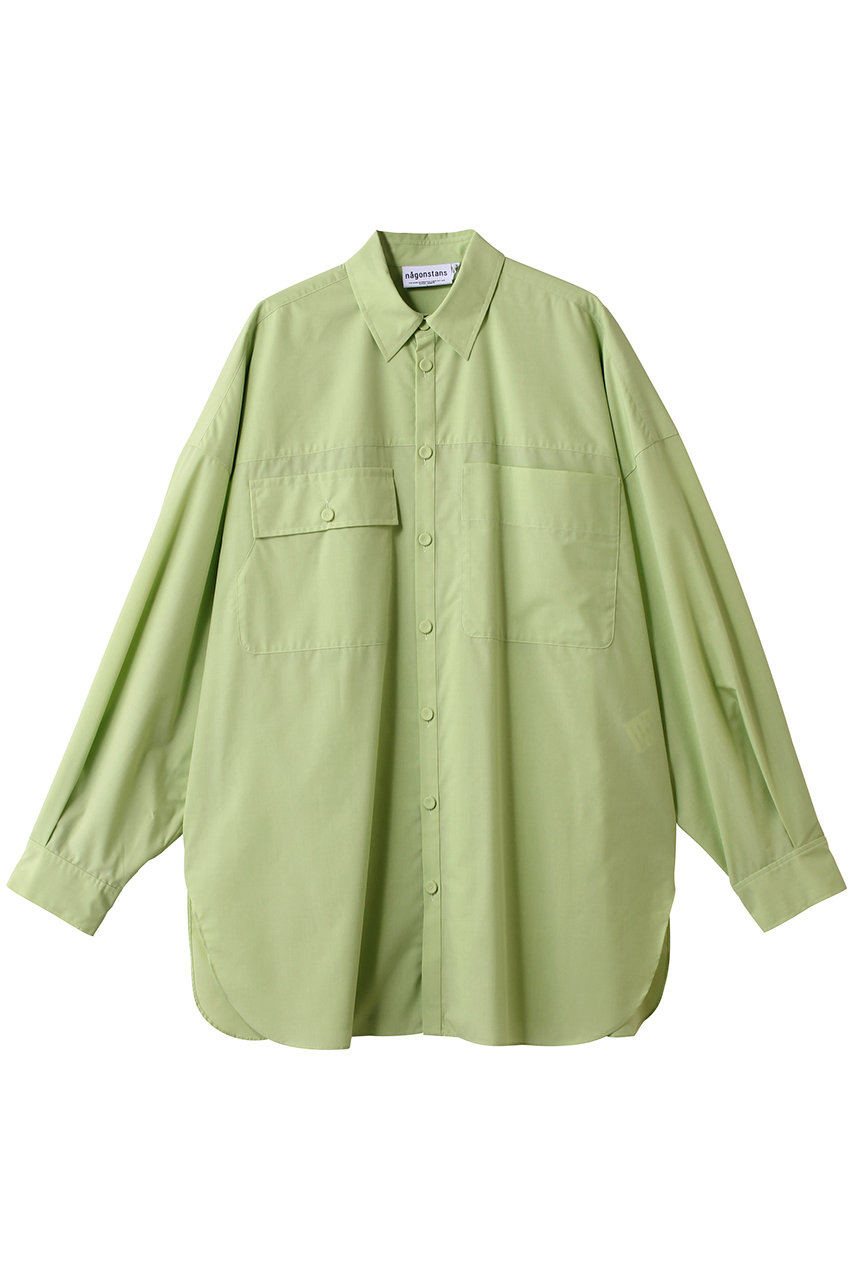 nagonstans double-pockets shirt/シャツ (Avocado, M) ナゴンスタンス ELLE SHOP nagonstans double-pockets shirt/シャツ (Avocado, M) ナゴンスタンス ELLE SHOP