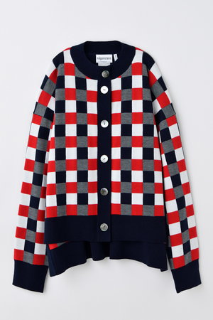 ナゴンスタンス カレッジカーディガン 美品 double cardigan（470HA870－1350
