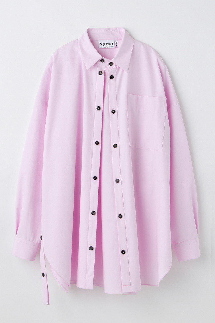 nagonstans 2way front shirt (Peach, M) ナゴンスタンス ELLE SHOP nagonstans 2way front shirt (Peach, M) ナゴンスタンス ELLE SHOP