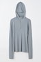 high-neck hooded rib pullover ナゴンスタンス/nagonstans Cloud