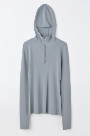 ナゴンスタンス/nagonstansのhigh-neck hooded rib pullover(110300/110301)