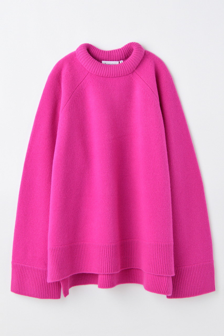 nagonstans padding neck pullover (Flamingo, M) ナゴンスタンス ELLE SHOP