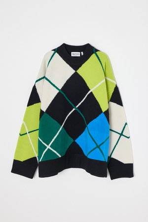 ナゴンスタンス/nagonstansのargyle　knit pullover(110300/110301)