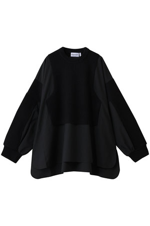 ナゴンスタンス/nagonstansのmix knit applique pullover(110300/110301)