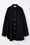 loose center crease shirt ナゴンスタンス/nagonstans Black