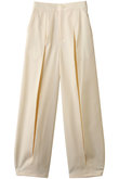 tuck wide trousers