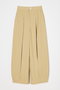【1/2 12:00販売開始】tuck wide trousers ナゴンスタンス/nagonstans Sand