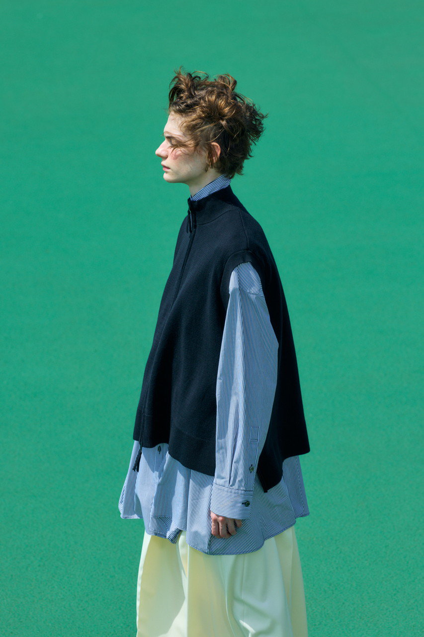 nagonstans(ナゴンスタンス)｜zip vest/Black の通販｜ELLESHOP・(エル