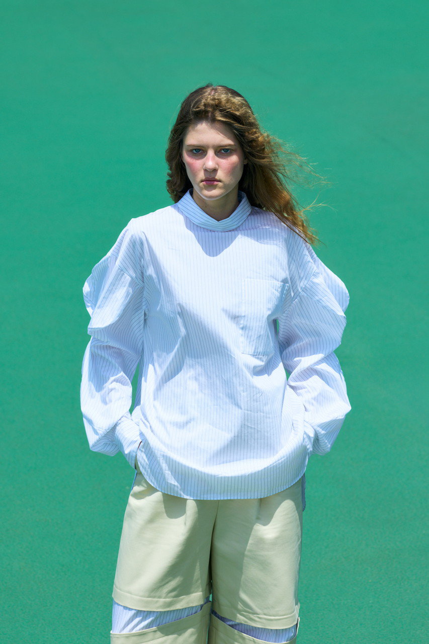 nagonstans(ナゴンスタンス)｜loose bump shirt/Salt の通販｜ELLESHOP