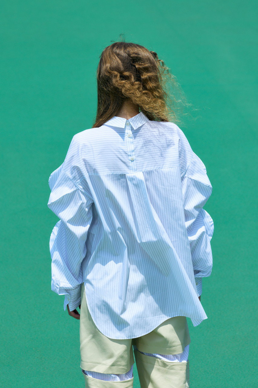 nagonstans(ナゴンスタンス)|loose bump shirt/Salt の通販|ELLESHOP nagonstans(ナゴンスタンス)|loose bump shirt/Salt の通販|ELLESHOP