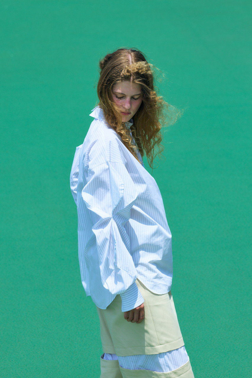 nagonstans(ナゴンスタンス)｜loose bump shirt/Salt の通販｜ELLESHOP