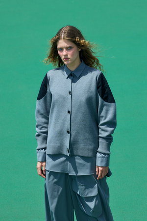 ナゴンスタンス/nagonstansのshoulder patch cardigan(110100/110104)