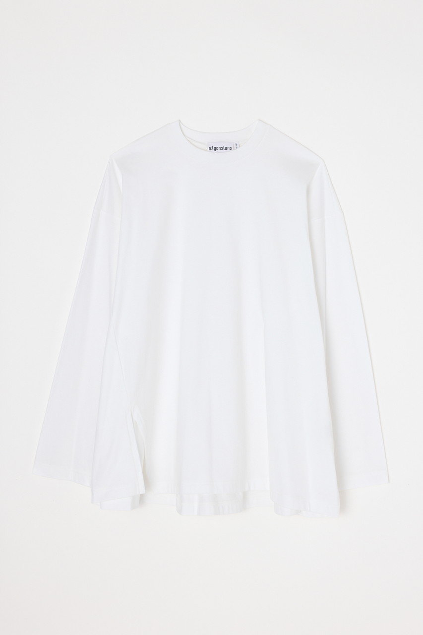 ナゴンスタンス/nagonstansのslit flare long-sleeves t-shirt(Salt/470JS880-0321)