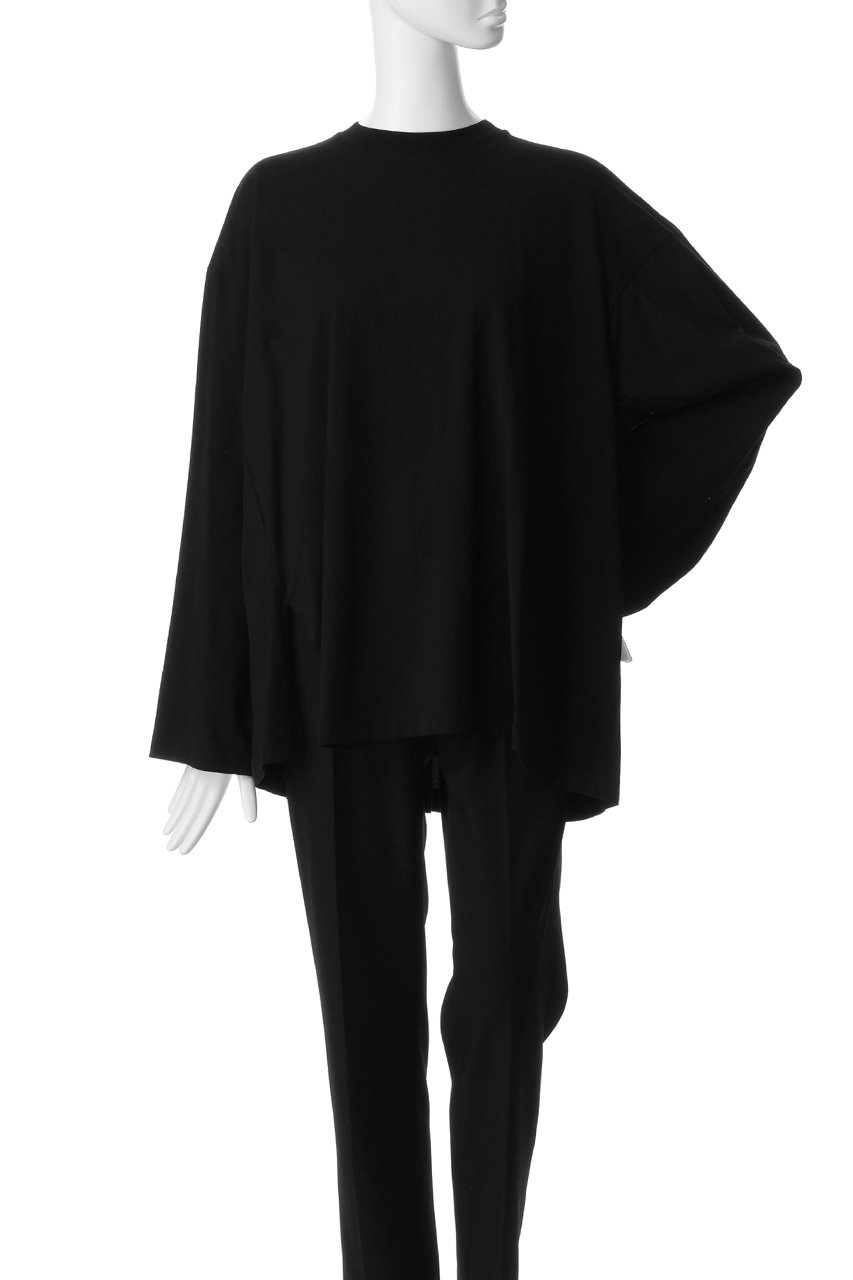 nagonstans(ナゴンスタンス)｜slit flare long-sleeves t-shirt/Salt